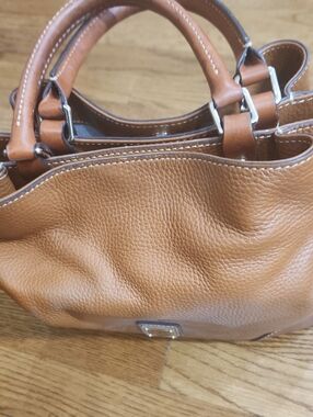 Dooney & Bourke Tan Pebbled Leather Tote